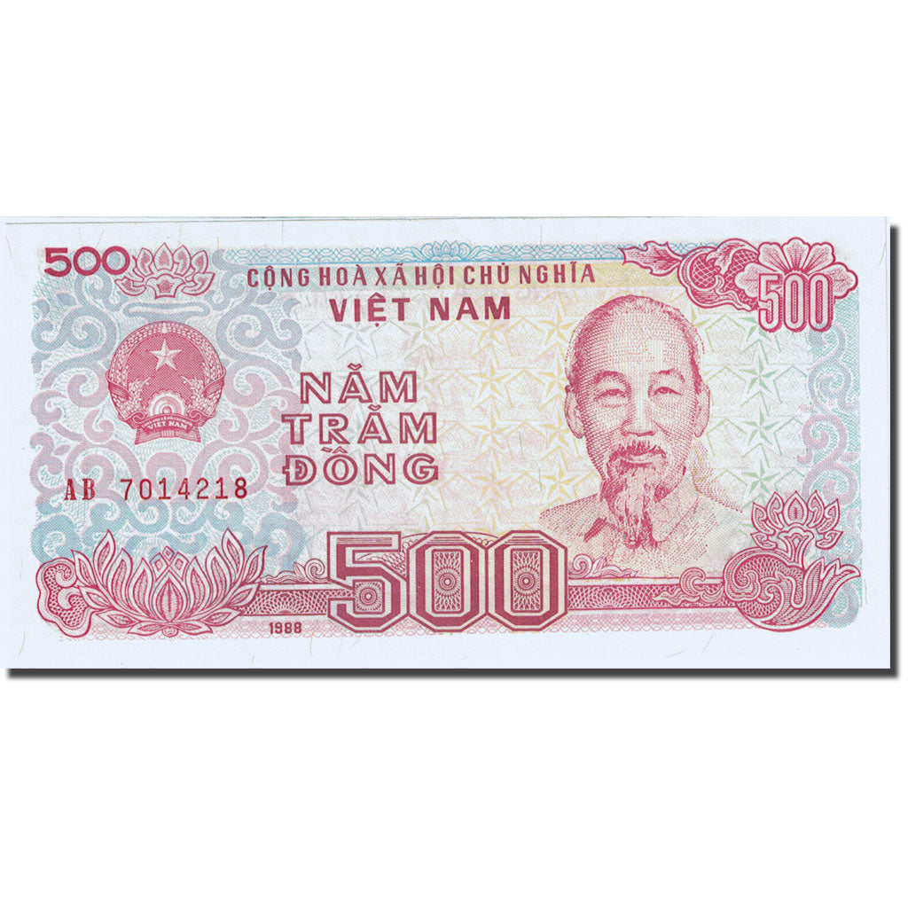 Geldschein, Vietnam, 500 Dông, 1987-1988, 1988, KM:101a, UNZ-
