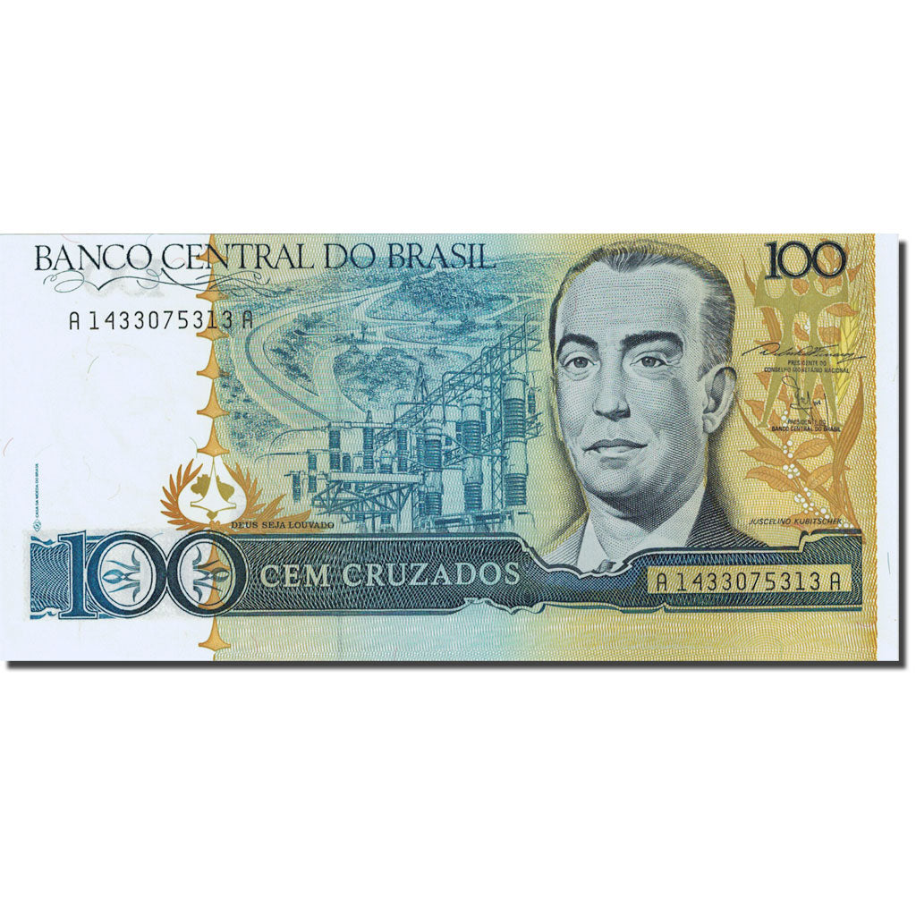 Banconote, Brasile, 100 Cruzados, 1986, 1987, KM:211b, SPL