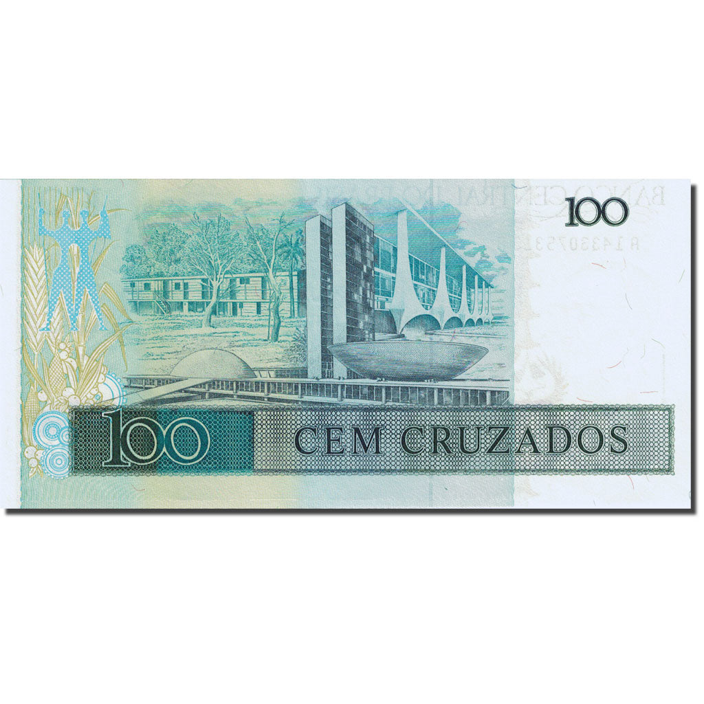 Banconote, Brasile, 100 Cruzados, 1986, 1987, KM:211b, SPL