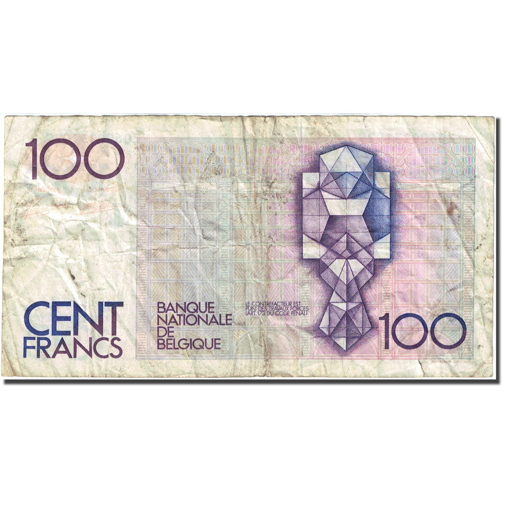 Billet, Belgique, 100 Francs, 1981-1982, Undated (1982-1994), KM:142a, TB