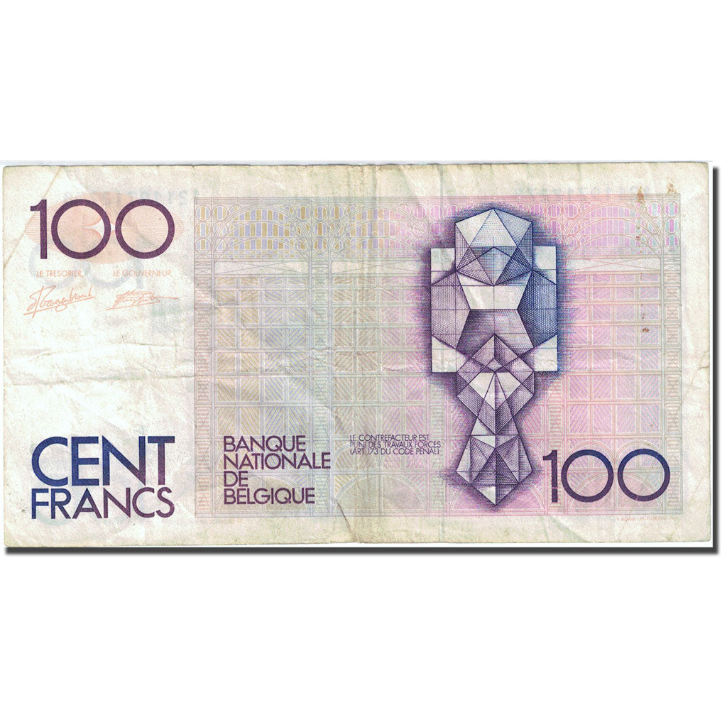 Banknote, Belgium, 100 Francs, 1981-1982, Undated (1982-1994), KM:142a