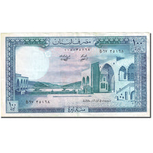 Banknot, Liban, 100 Livres, 1964-1978, 1988, KM:66d, EF(40-45)