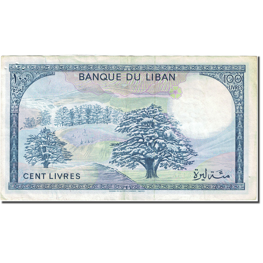 Banknote, Lebanon, 100 Livres, 1964-1978, 1988, KM:66d, EF(40-45)
