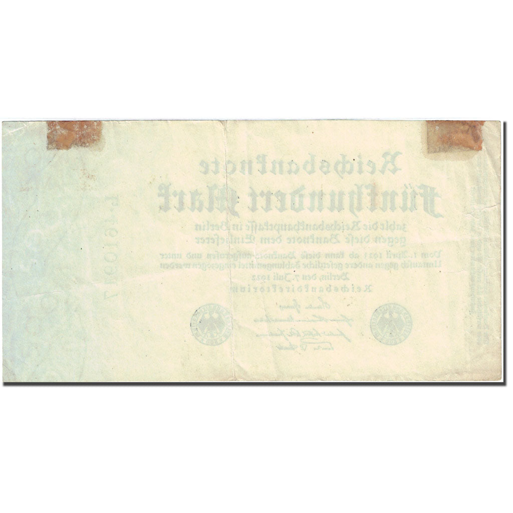 Geldschein, Deutschland, 500 Mark, 1922, 1922-07-07, KM:74b, SS