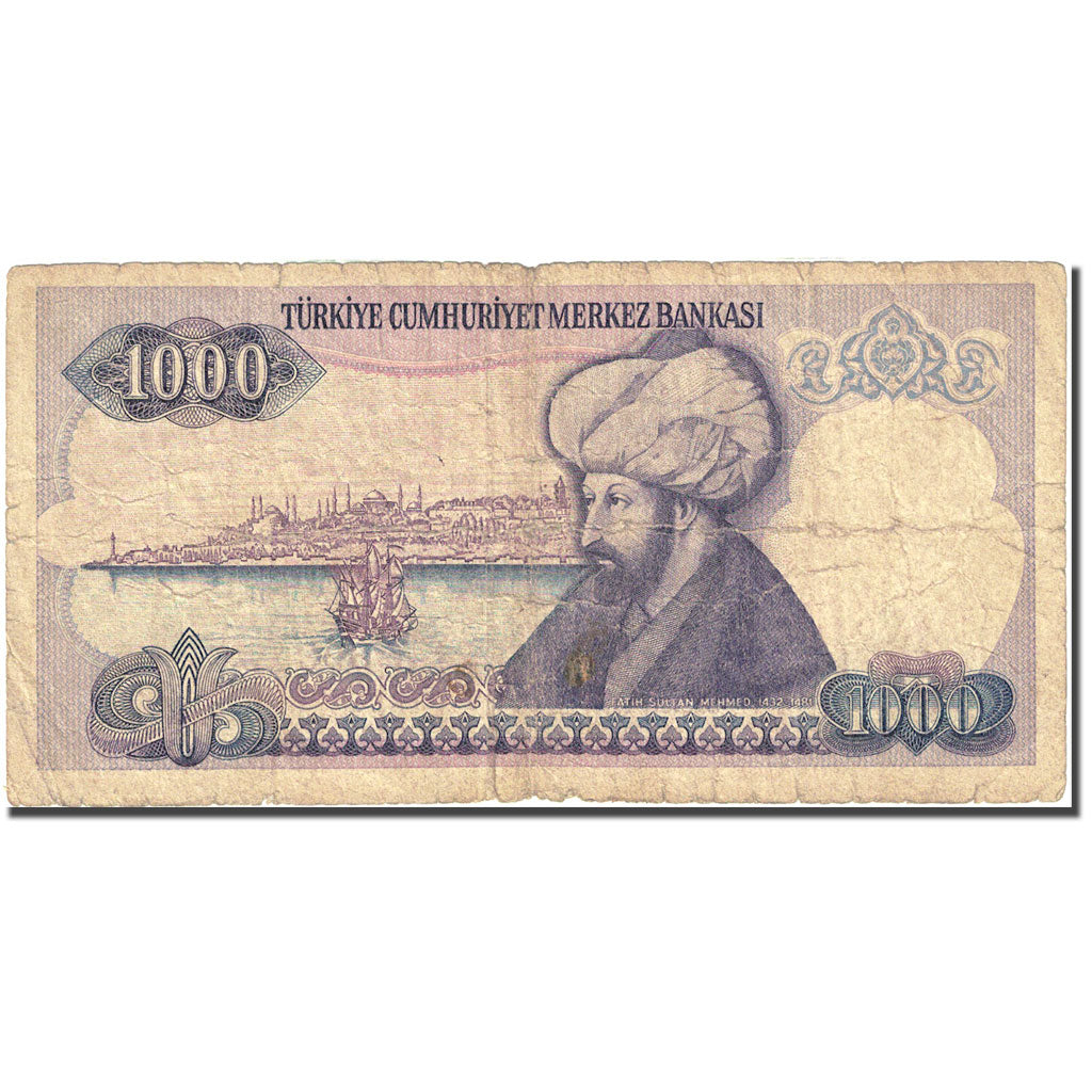 Geldschein, Türkei, 1000 Lira, 1984-1997, 1986, KM:196, SGE