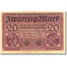 Billet, Allemagne, 20 Mark, 1917-1918, 1918-02-20, KM:57, TTB+
