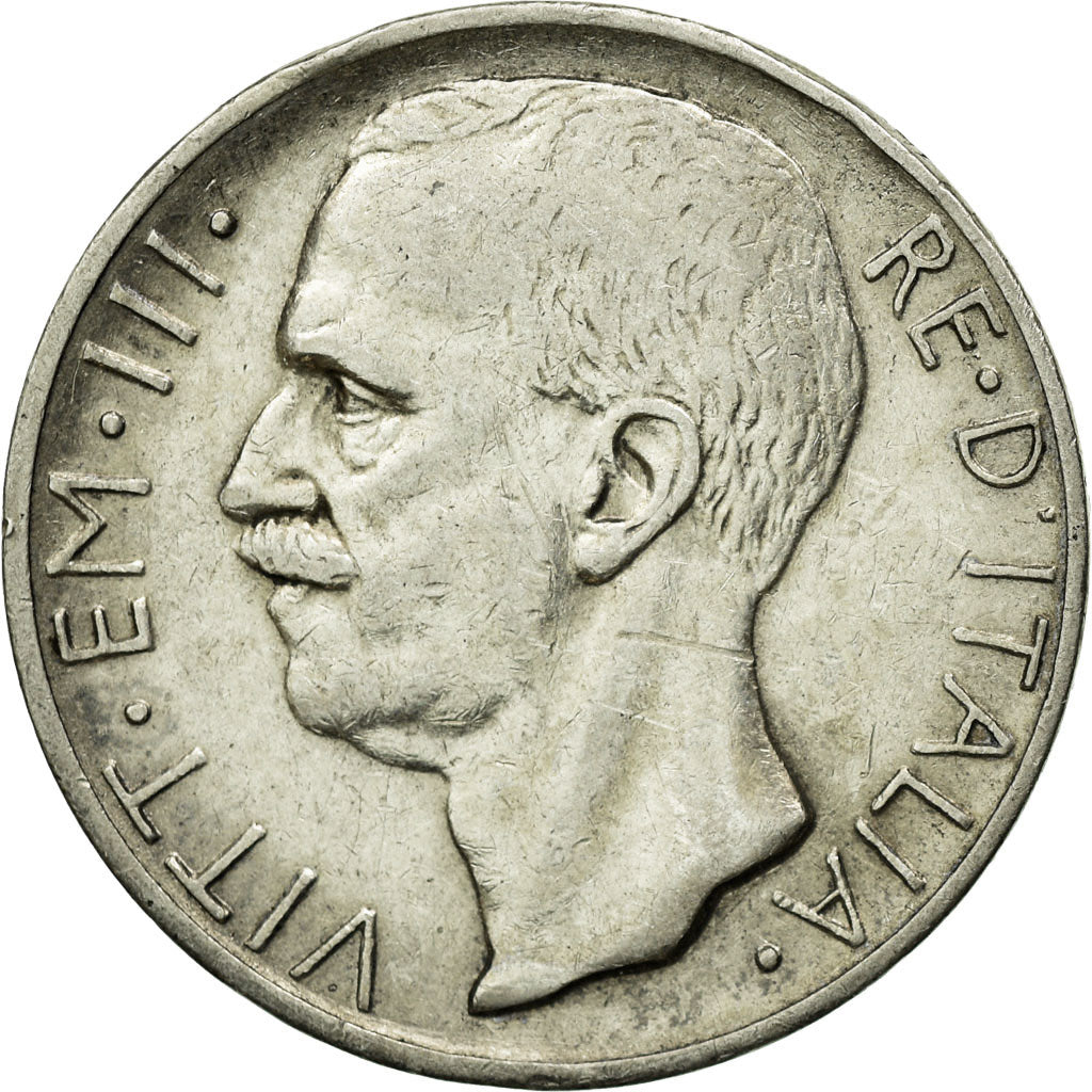 Coin, Italy, Vittorio Emanuele III, 10 Lire, 1927, Rome, EF(40-45), Silver