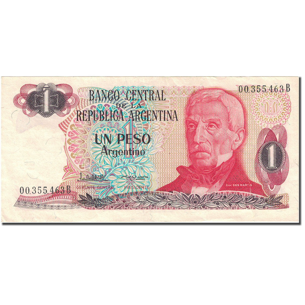 Banknot, Argentina, 1 Peso Argentino, 1983-1985, Undated (1983-1984), KM:311a