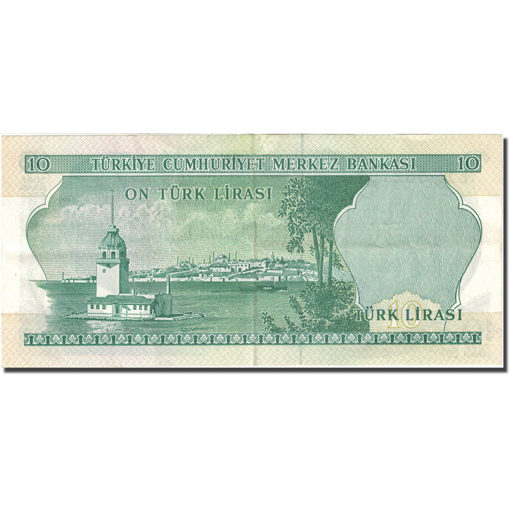 Geldschein, Türkei, 10 Lira, 1966-1969, 1966-07-04, KM:180, SS+