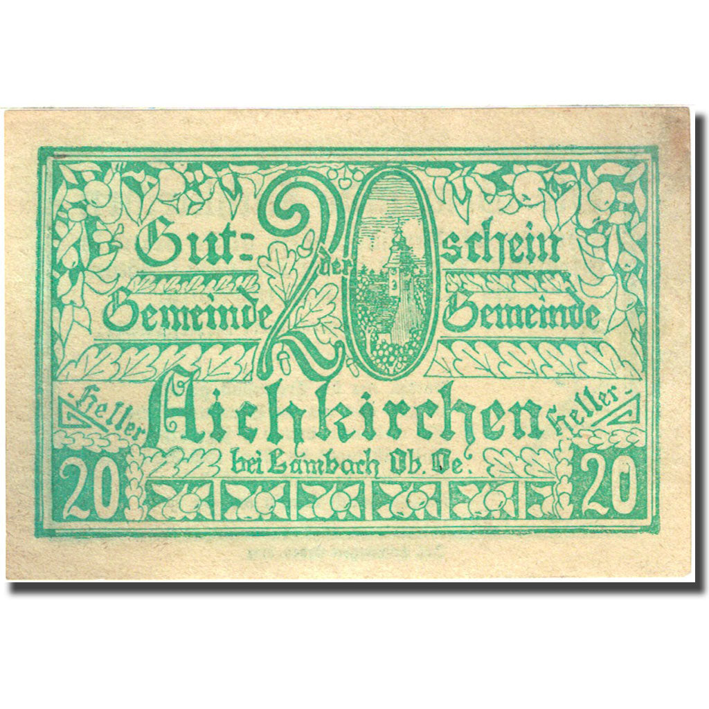 Banknote, Austria, Aichkirchen, 20 Heller, valeur faciale, 1921, 1921-01-31