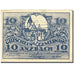 Banknote, Austria, Anzbach, 10 Heller, Eglise, 1921, 1921-01-15, EF(40-45)