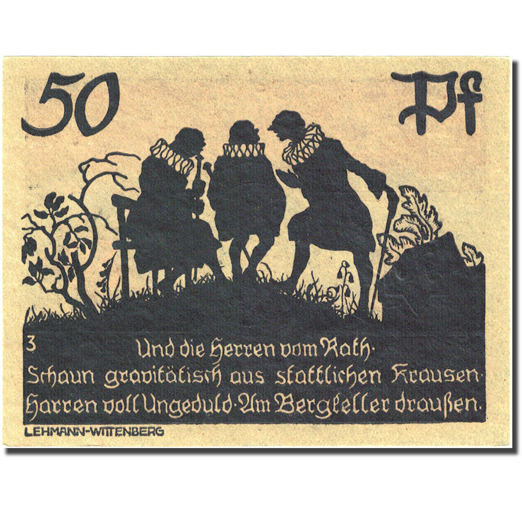 Banknote, Germany, Schmiedeberg, 50 Pfennig, personnage, 1921, 1921-07-01