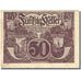 Banknote, Austria, Linz, 50 Heller, Blason, 1920, 1920-12-31, VF(20-25)