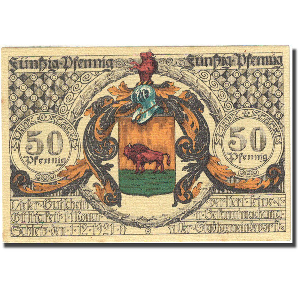 Banknote, Germany, Schleiz, 50 Pfennig, personnage, 1921, 1921-12-01