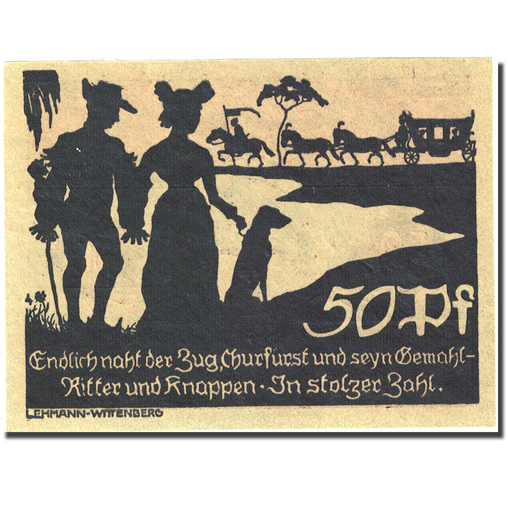 Banknote, Germany, Schmiedeberg, 50 Pfennig, château, 1921, Undated (1921)