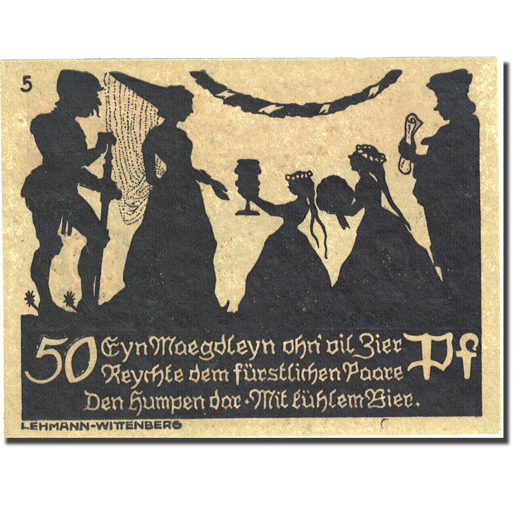 Banknote, Germany, Schmiedeberg, 50 Pfennig, château, 1921, Undated (1921)