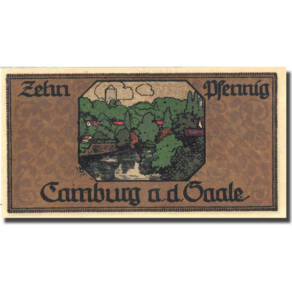 Banknote, Germany, Camburg 10 Pfennig, personnage 1921-03-04 UNC(63) Mehl 217.1b