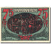 Banconote, Germania, Gnarrenburg, 75 Pfennig, Usine, 1921, SPL, Mehl:443.1