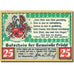 Geldschein, Deutschland, Frücht, 25 Pfennig, Blason 1922-01-01 UNZ- Mehl 399.1