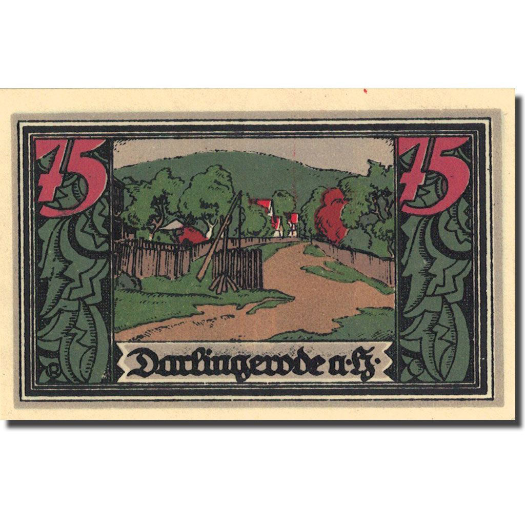 Banknote, Germany, Darlingeröde, 75 Pfennig, Forêt 1923-01-01 UNC(63) Mehl 258.1
