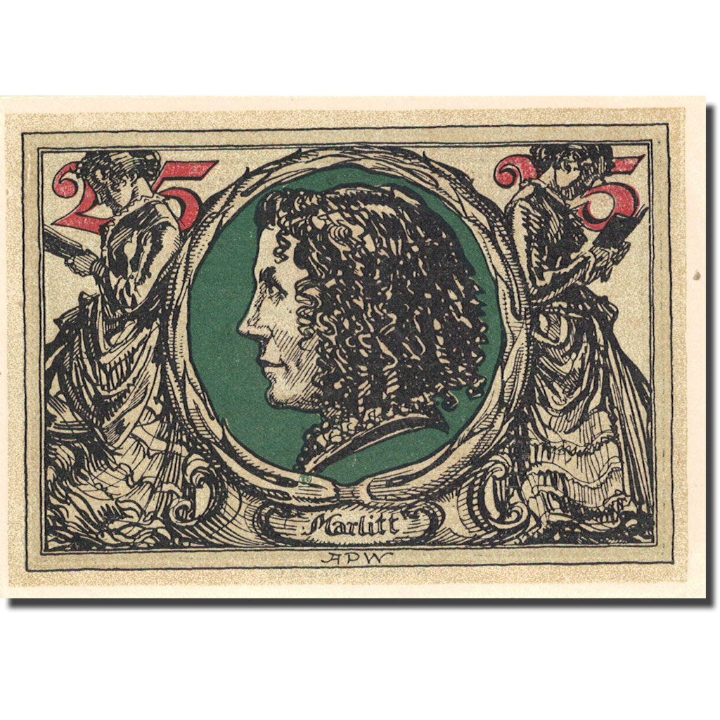 Geldschein, Deutschland, Arnstadt, 25 Pfennig, personnage, 1921, UNZ-, Mehl:43.2