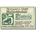 Banknote, Germany, Holzminden, 25 Pfennig, Eglise 1922-05-01 UNC(63) Mehl 625.1
