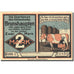 Banknote, Germany, Brunshaupten, 2 Mark, paysage, 1922, UNC(63), Mehl:195.2a