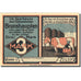 Banknote, Germany, Brunshaupten, 3 Mark, paysage, 1922, UNC(63), Mehl:195.2a