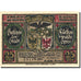 Banknote, Germany, Fürstenwalde, 25 Pfennig, Blason, 1921, UNC(63), Mehl:403.1a