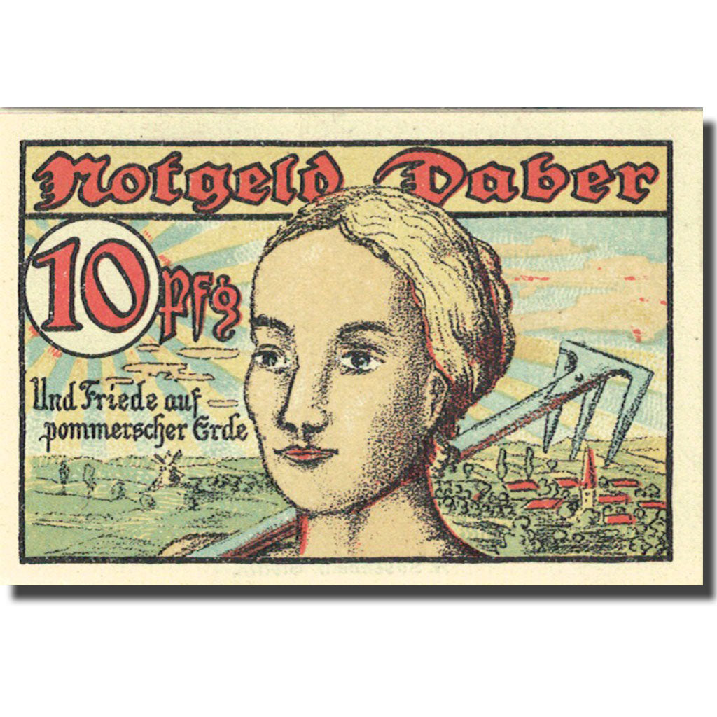 Banknote, Germany, Daber, 10 Pfennig, Blason 1921-05-01 UNC(63) Mehl 250.1