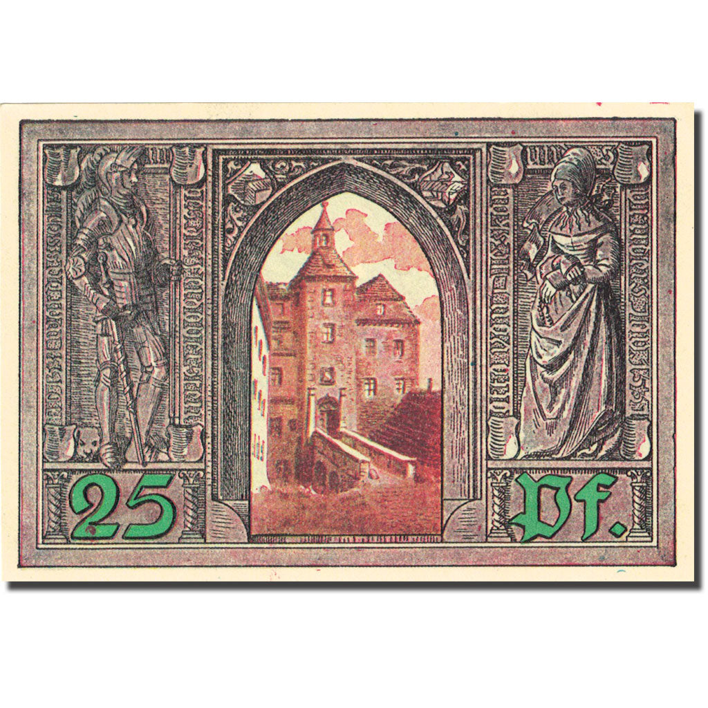Banknote, Germany, Finsterwalde, 25 Pfennig, Blason, 1921, UNC(63), Mehl:362.1a