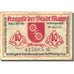 Banknote, Germany, Mainz, 10 Pfennig, Blason 1921-04-01, EF(40-45) Mehl 860.2a