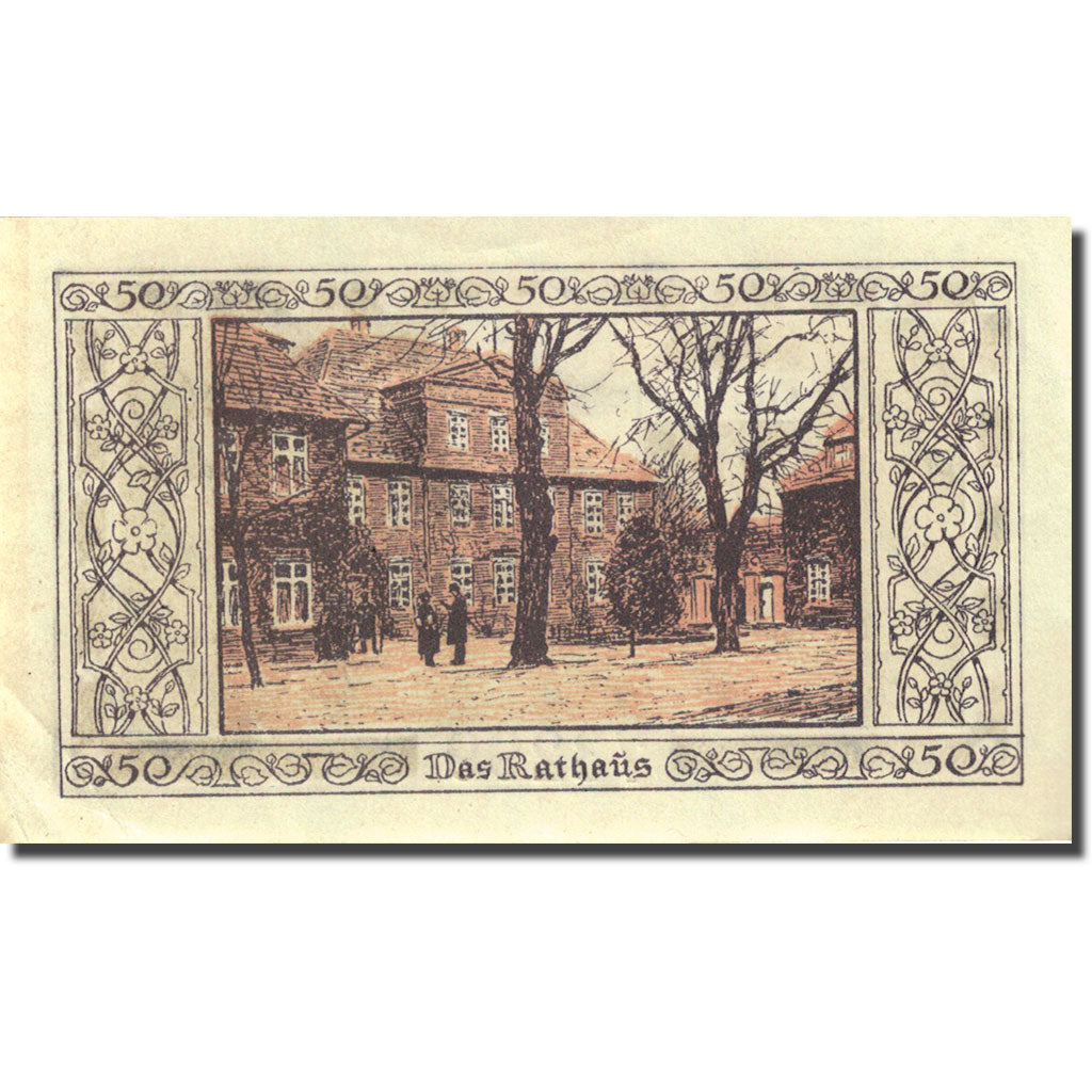 Banknote, Germany Ludwigslust 50 Pfennig mairie 1922-09-30, AU(55-58) Mehl 818.2