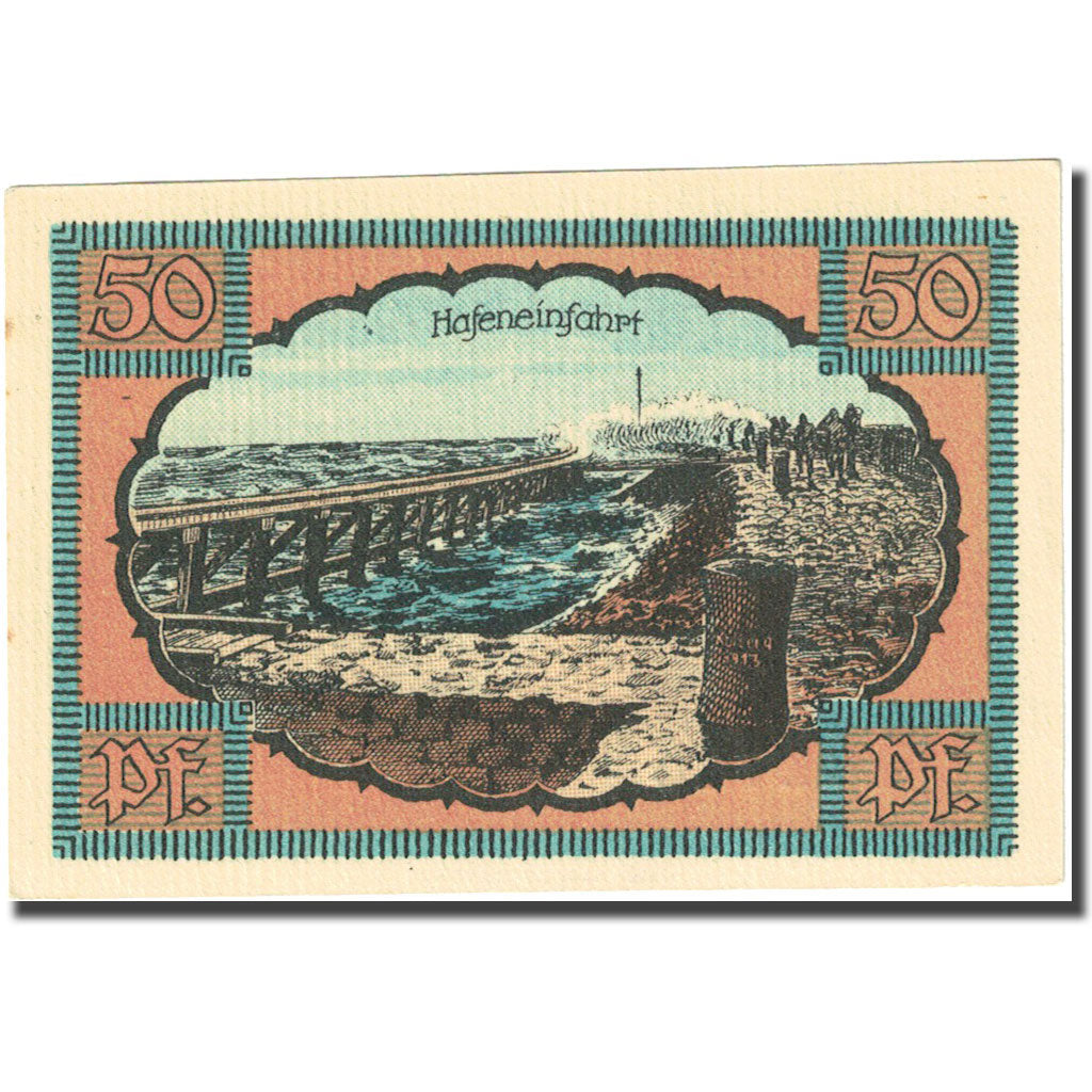 Banknote, Germany, Kolberg, 50 Pfennig, digue 1921-09-01 UNC(63) Mehl 737.2