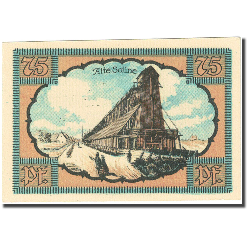 Banknote, Germany, Kolberg, 75 Pfennig, saline 1921-09-01 UNC(63) Mehl 737.2