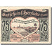 Banknote, Germany, Herzlake, 75 Pfennig, champs, 1921-10-01, UNC(63) Mehl 605.1