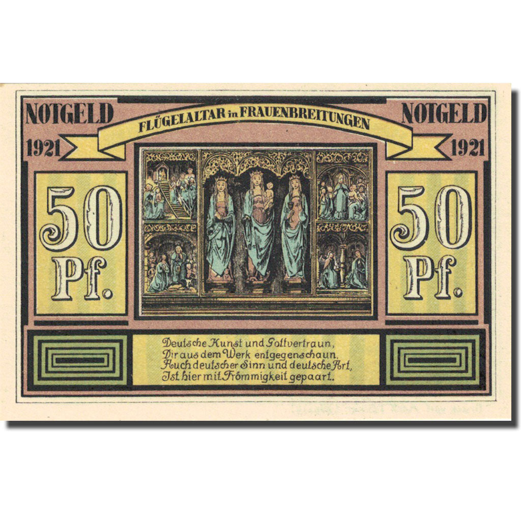 Billet, Allemagne, Alten, 50 Pfennig, autel, 1921, 1921-11-01, SPL, Mehl:18.1