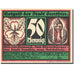 Banknote, Germany, Genthin, 50 Pfennig, personnage 1921, UNC(63) Mehl 419.2