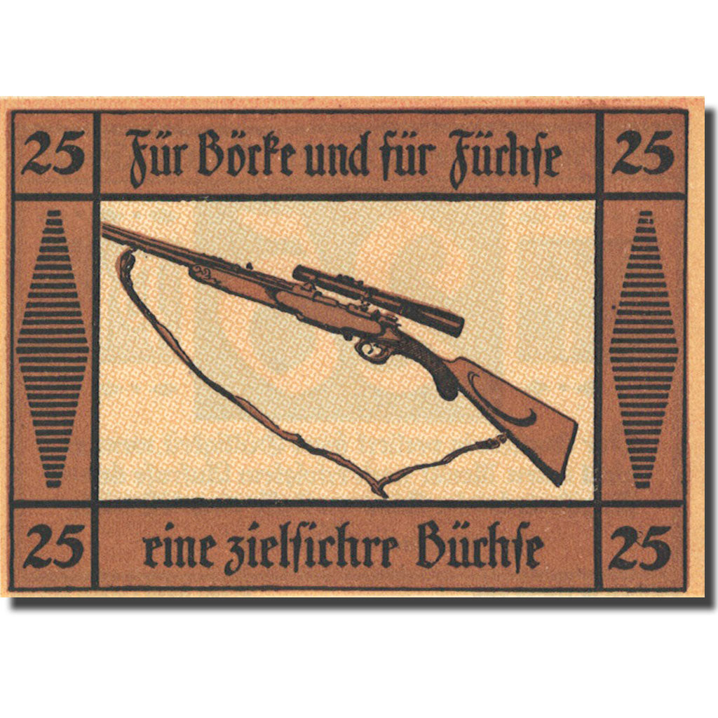 Banknote, Germany, Suhl, 25 Pfennig, fusil 3, 1922, UNC(63), Mehl:1303.1