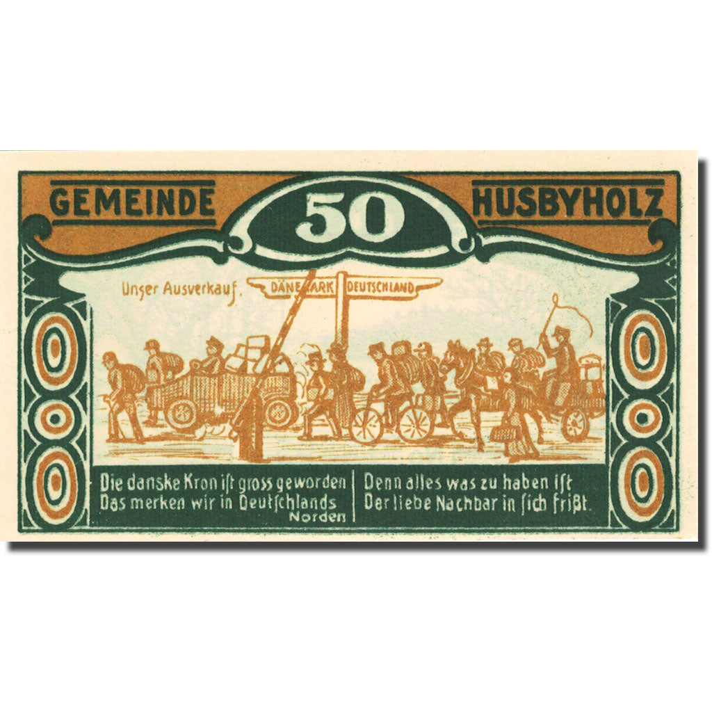 Banknote, Germany, Husbyholz, 50 Pfennig, personnage 1, 1921, UNC(63) Mehl 638.1