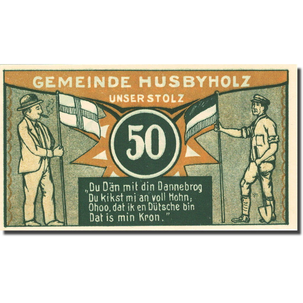 Banknote, Germany, Husbyholz, 50 Pfennig, personnage 2, 1921 UNC(63) Mehl 638.1