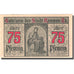 Biljet, Duitsland, Kempen, 75 Pfennig, personnage 1, 1920 purple SPL Mehl 689.1