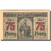 Billet, Allemagne, Kempen, 75 Pfennig, personnage 2, 1920 orange SPL Mehl 689.1