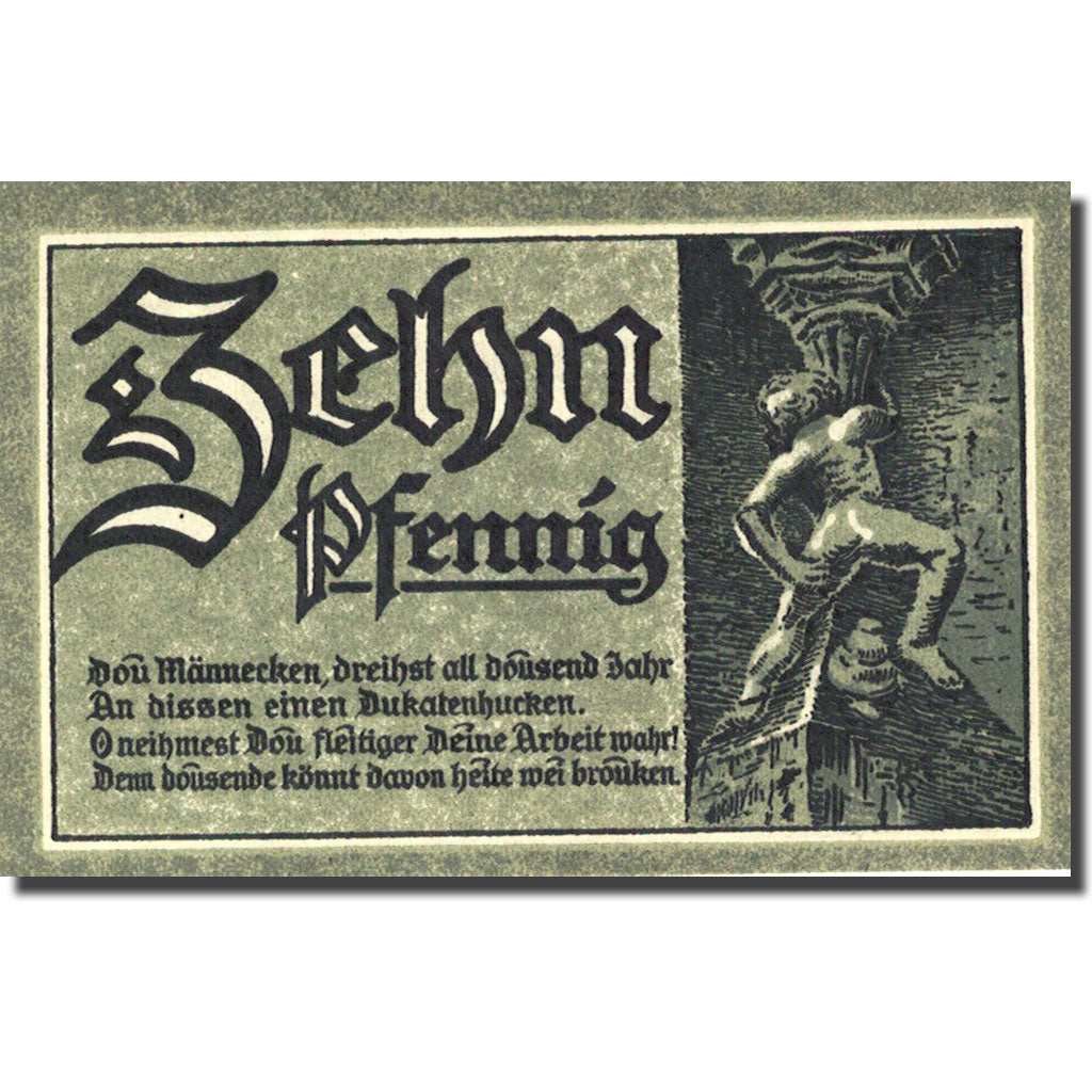 Banconote, Germania, Goslar, 10 Pfennig, Monument 1923-06-01, SPL Mehl 455.1