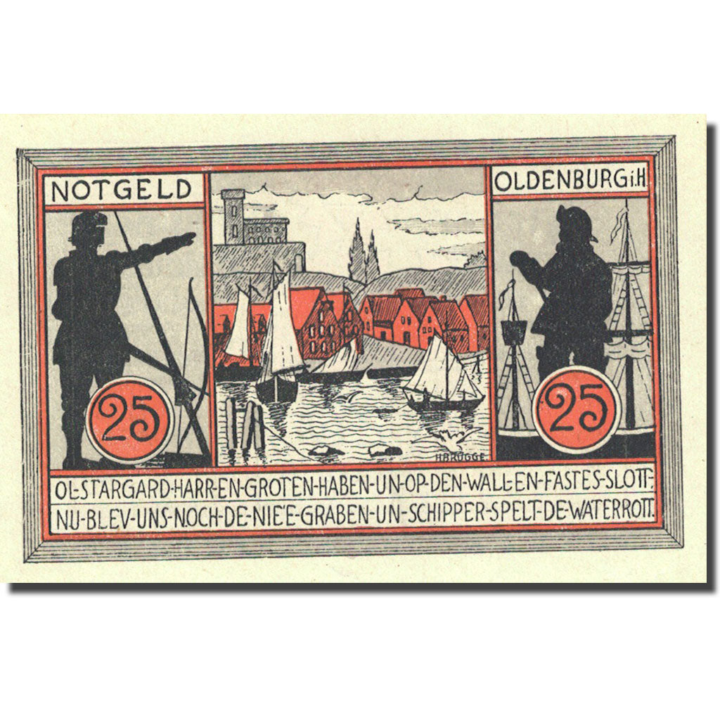 Banknote, Germany, Oldenburg, 25 Pfennig, Port 1922-01-01, UNC(63) Mehl 1015.4