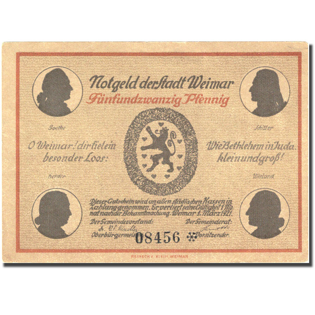 Banknote, Germany, Weimar, 25 Pfennig, théâtre, 1921, AU(55-58) Mehl 1398.2a