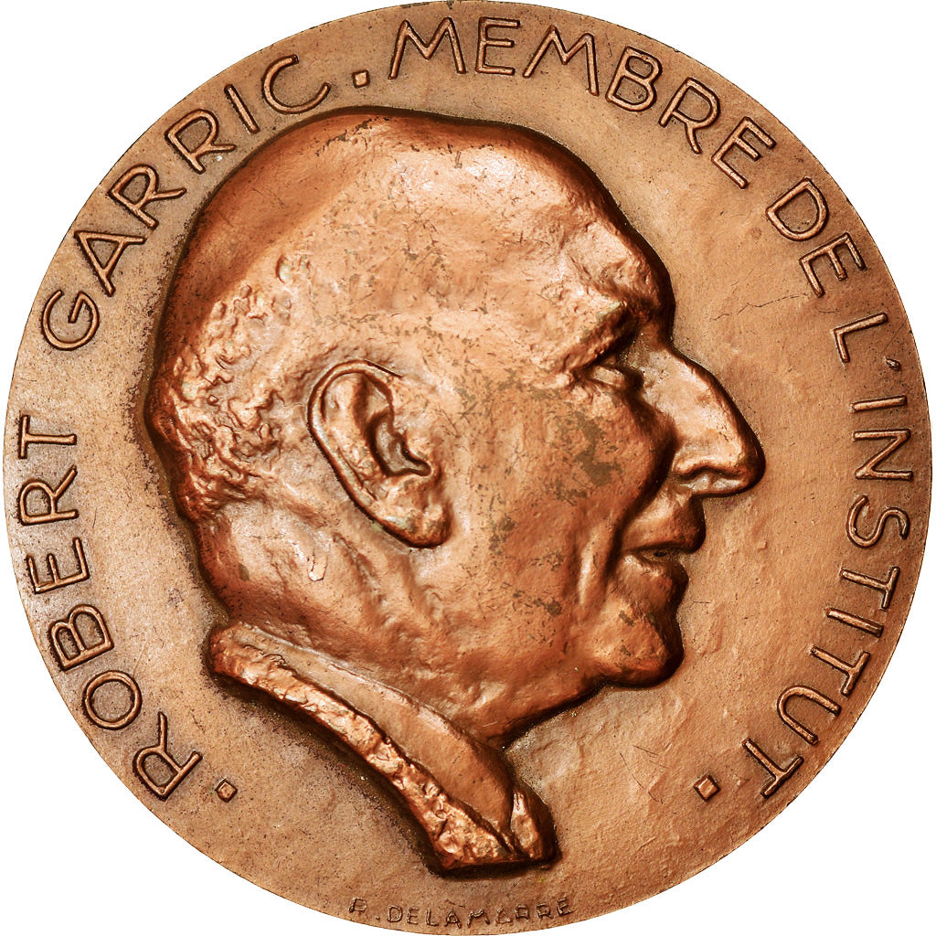 França, Medal, Robert Garric, Membre de l'Institut, 1968, Delamarre, AU(50-53)