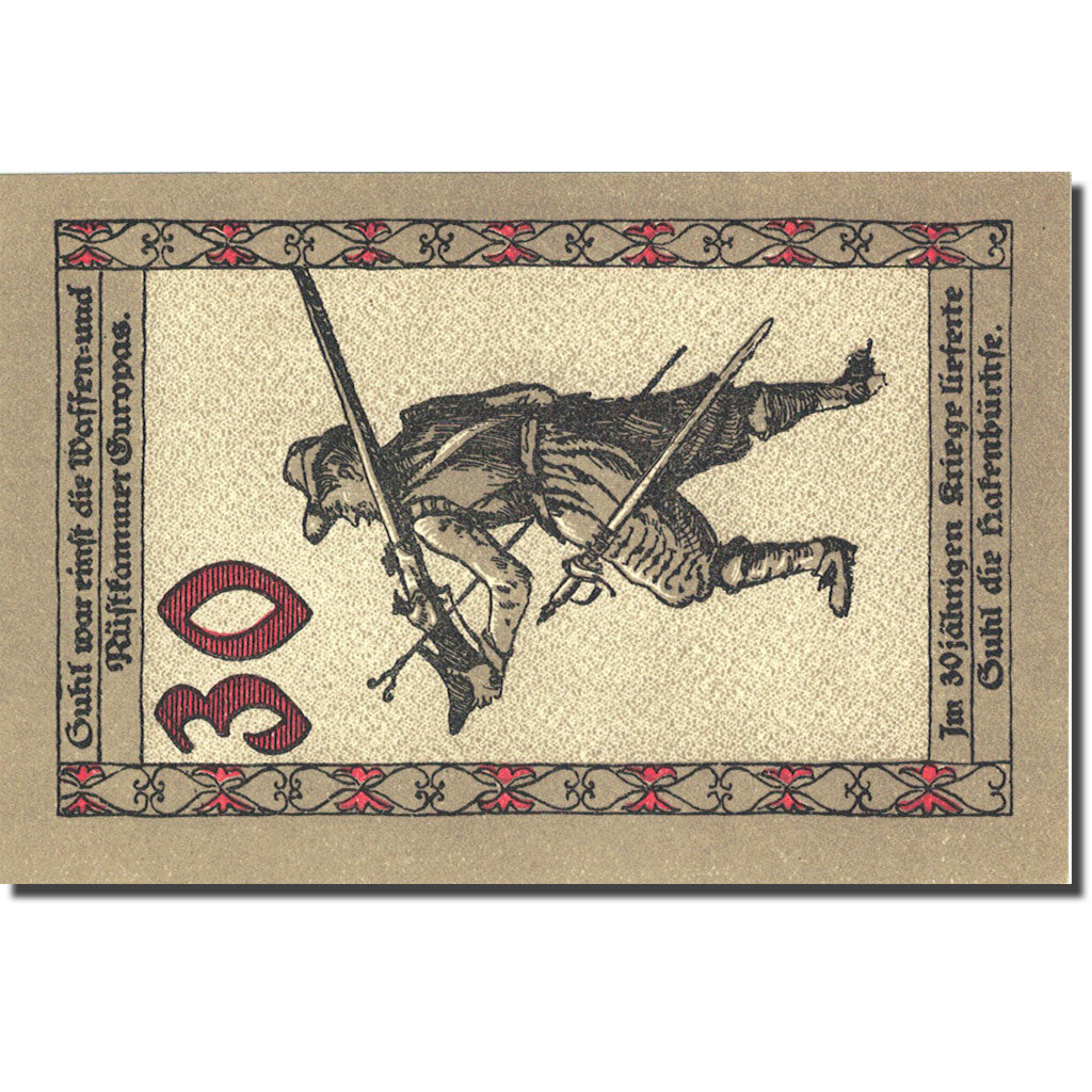 Banknote, Germany, Suhl, 30 Pfennig, soldat, 1922, UNC(63), Mehl:1303.2