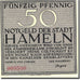 Geldschein, Deutschland, Hameln, 50 Pfennig, personnage 1  grau UNZ- Mehl 566.1a