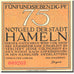 Banknote Germany Hameln 75 Pfennig personnage 2, 1921 orange UNC(63) Mehl 566.1a